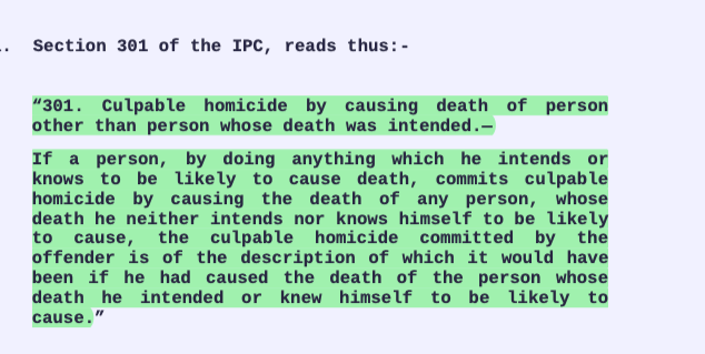 Ashok Saxena Vs State Of Uttarakhand 2025 INSC 148 - S 301 IPC - Doctrine Of Transfer Of Malice Or The Transmigration Of Motive